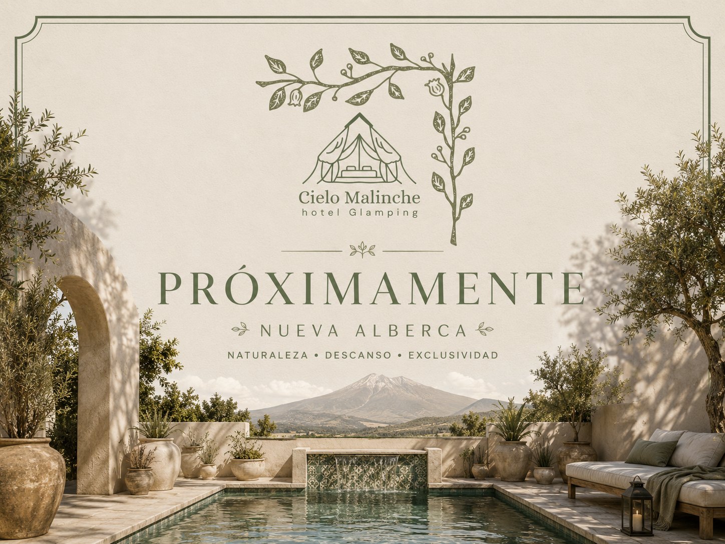 Próximamente — Nueva Alberca en Cielo Malinche